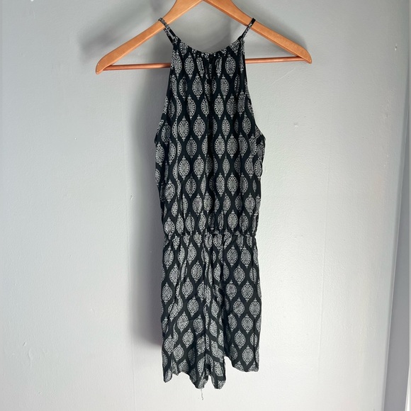 Target Mossimo Supply Co. Paisley Black And White Romper Small - Picture 5 of 8